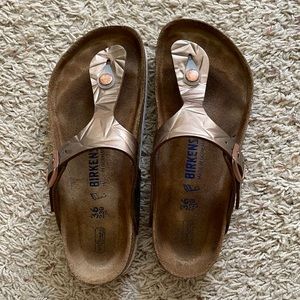Bronze Gizeh Birkenstock Sandals